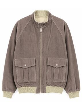 Vintage 70s Reversible Corduroy Bomber Jacket - Men's L